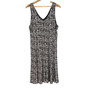 Karen Kane Women's XL Geometric Print Sleeveless Knee Length Dress